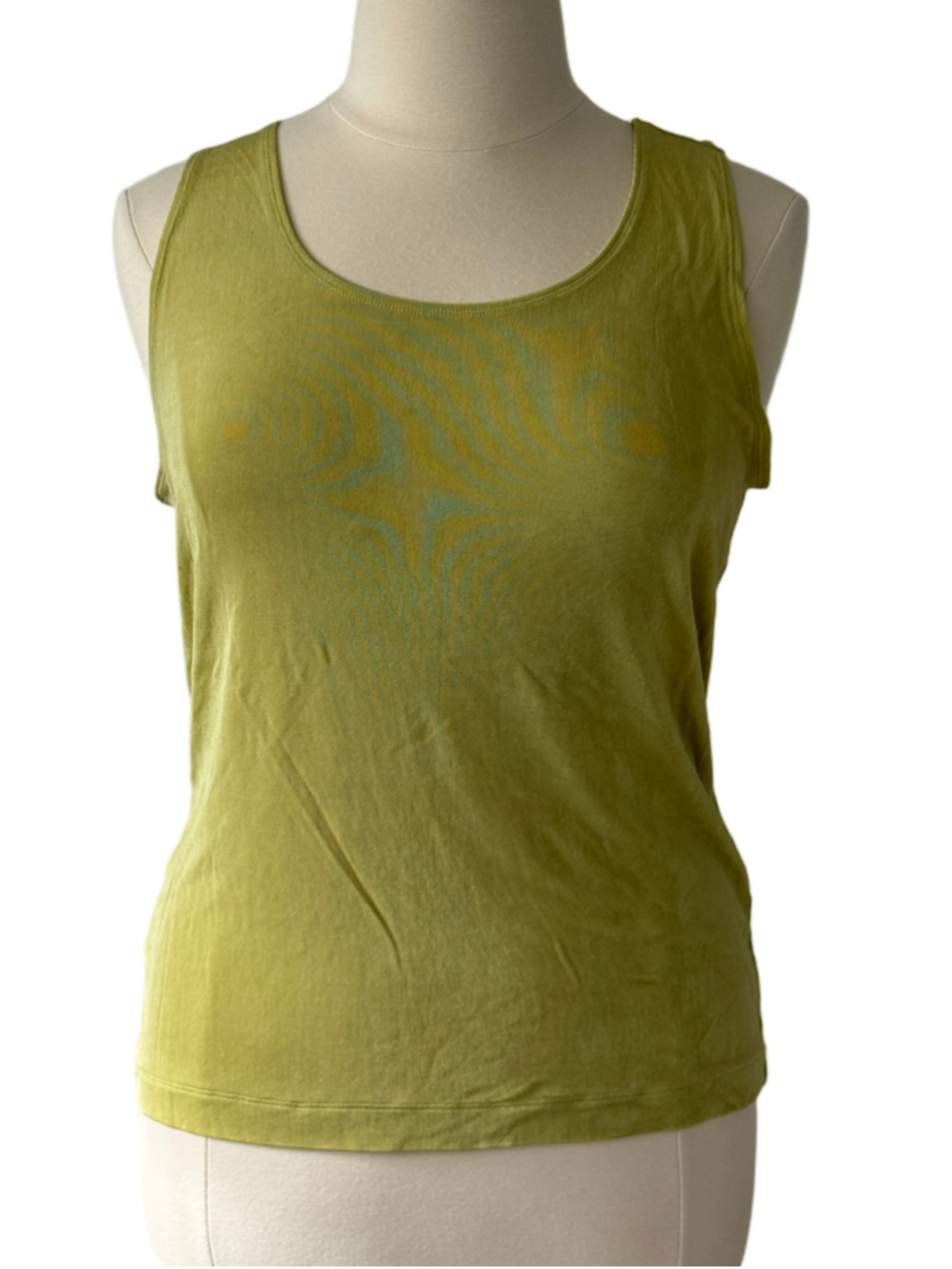 Women's Chico's Travelers Tank Top Lime Green Size 16 (Chico’s sz 3)